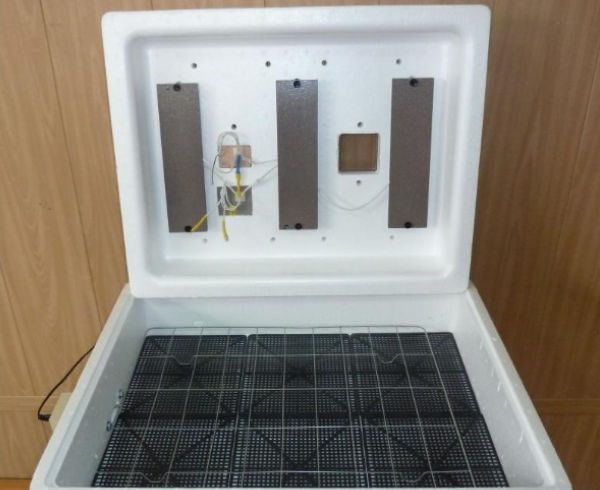  värmeelement i locket på inkubatorn