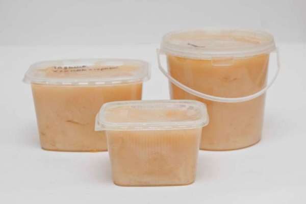  Algodão embalado mel em recipientes de plástico
