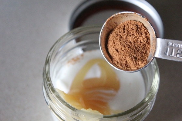  honey and cinnamon, a mask to increase hair