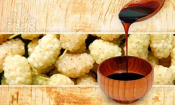  It is recommended to take a mulberry doshab on an empty stomach, both in concentrated and diluted in warm water.