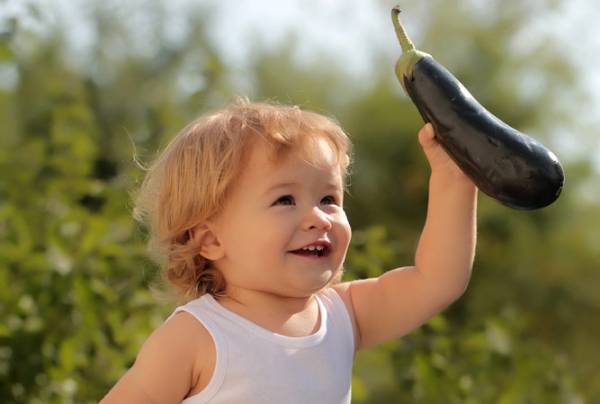  Jusqu'à l'âge d'un an et demi, il est préférable de ne pas inclure les aubergines dans le menu des enfants, de ne pas manger cru