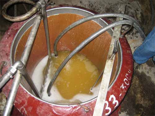  Drenar suco em condições de produção