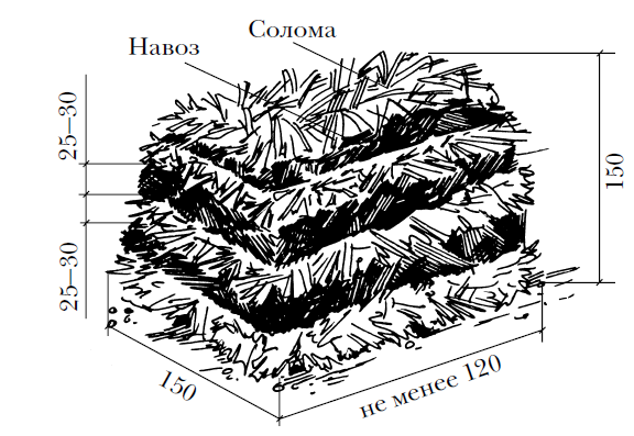  O esquema dos principais componentes para o composto de cogumelos