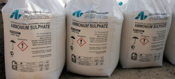  Bolsas de sulfato de amonio